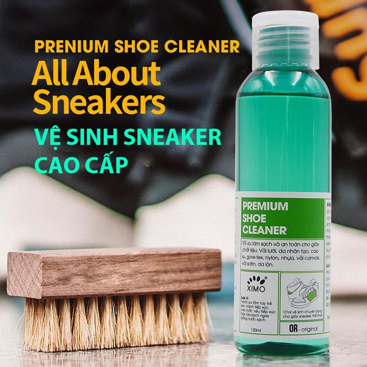 Chai Dung Dịch Vệ Sinh Giày Sneaker Prenium Shoe Cleaner 120ml Làm Sạch Chuyên Sâu