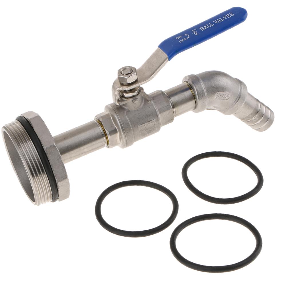 Nghiêng Nozzl Đầy Đủ Cổng Bóng Van Dầu Trống Adapter Nòng Van Nạp Ổ Cắm Cho 200 Lít, weldless Vách Ngăn ~ 20 Mm