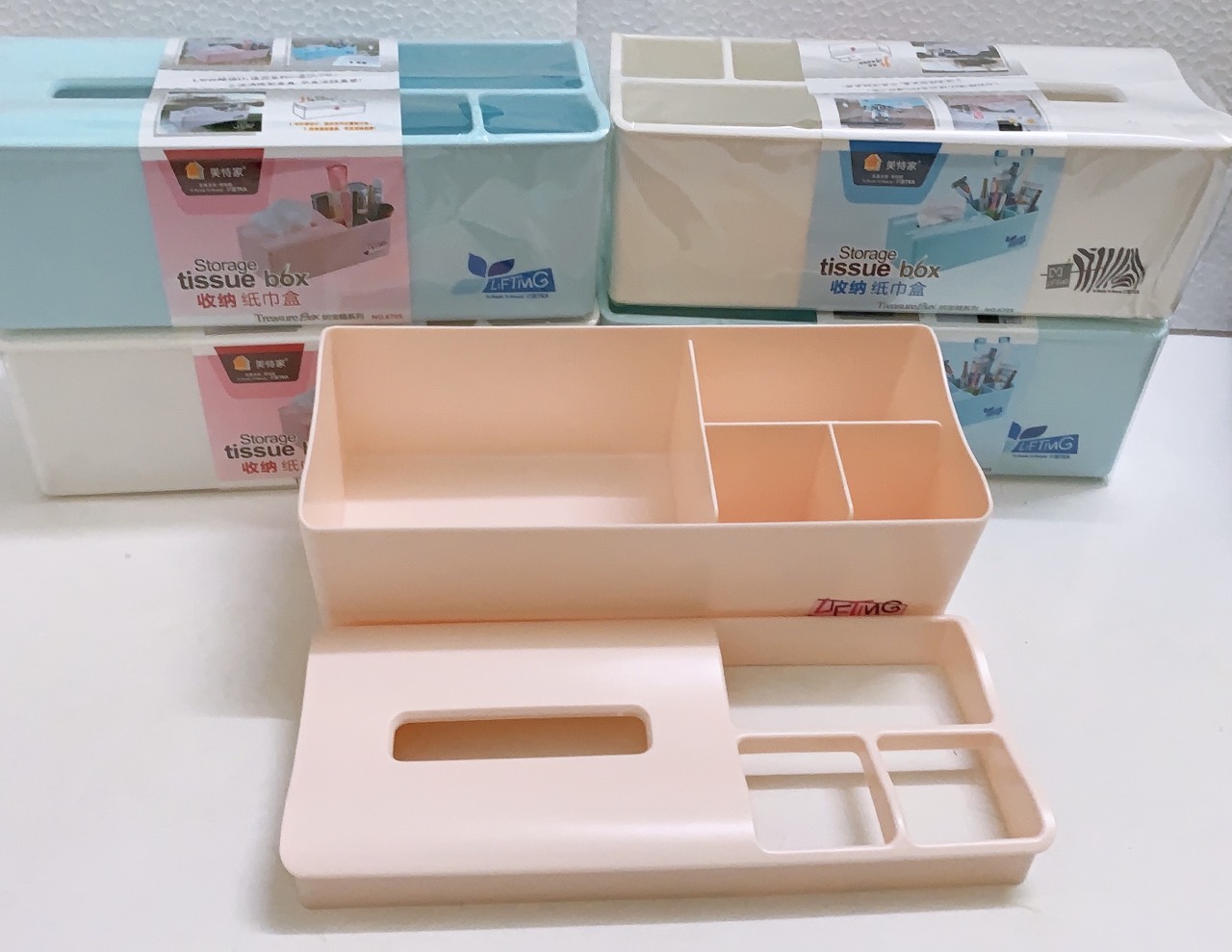Hộp Đựng Giấy Ăn Kèm Khay Chứa Đồ Tiện Lợi đa năng - ANTH216