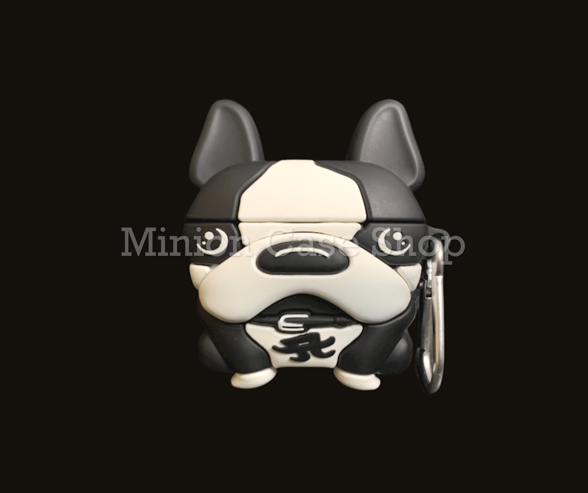 Bao Case Ốp dành cho Airpod 1/2/pro bulldog pháp bò sữa silicon 3d cao cấp