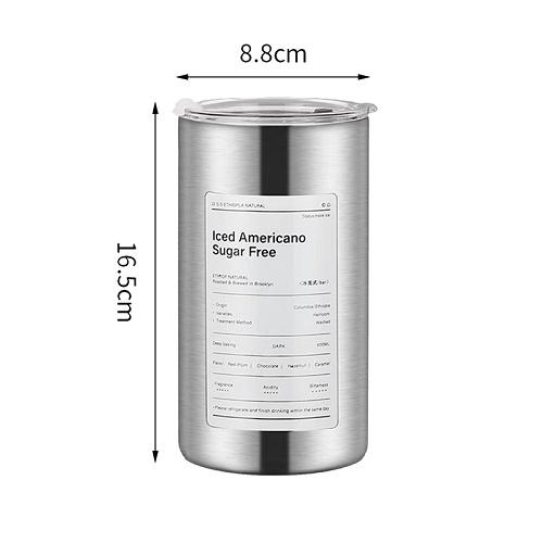 Cốc Giữ Nhiệt Iced Americano Dung Tích 600ML Kèm Ống Hút, Giữ Đá Lâu 6-8 Tiếng Cao Cấp