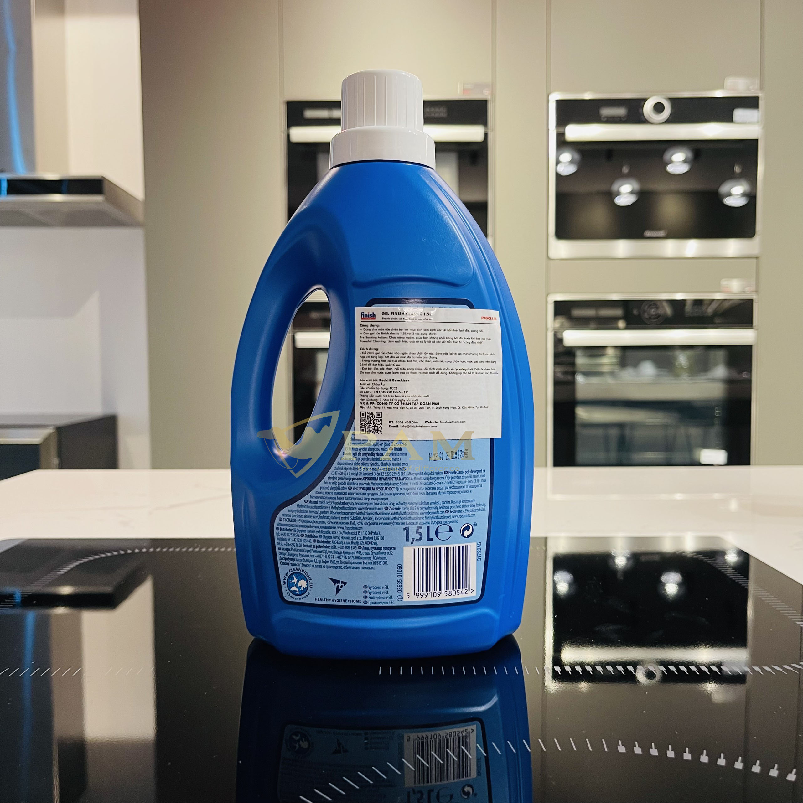 Gel rửa bát Finish Classic 1.5l - 2 chức năng