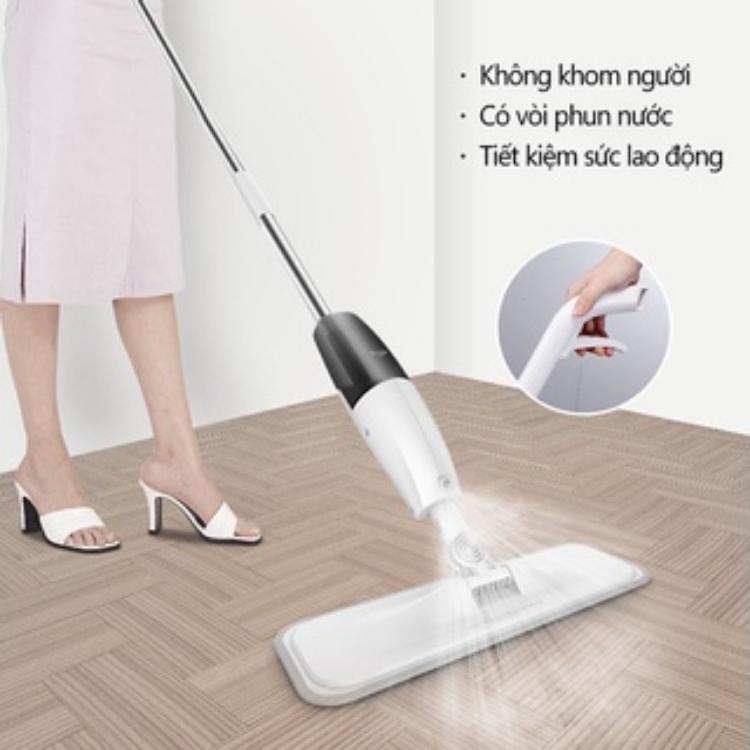 Cây lau nhà thông minh dạng xịt, đầu xoay 360 độ thông minh tiện lợi