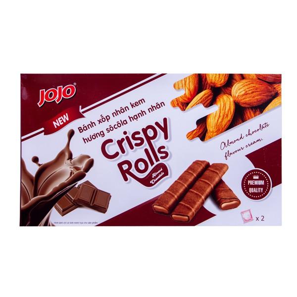 BÁNH XỐP ỐNG JOJO NHÂN SÔCÔLA HẠNH NHÂN 150G