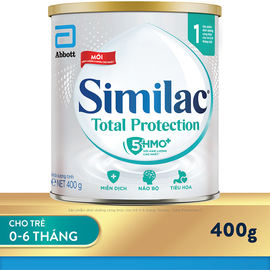 Sữa bột Similac Total Protection 1 400g cho trẻ 0-6 tháng tuổi