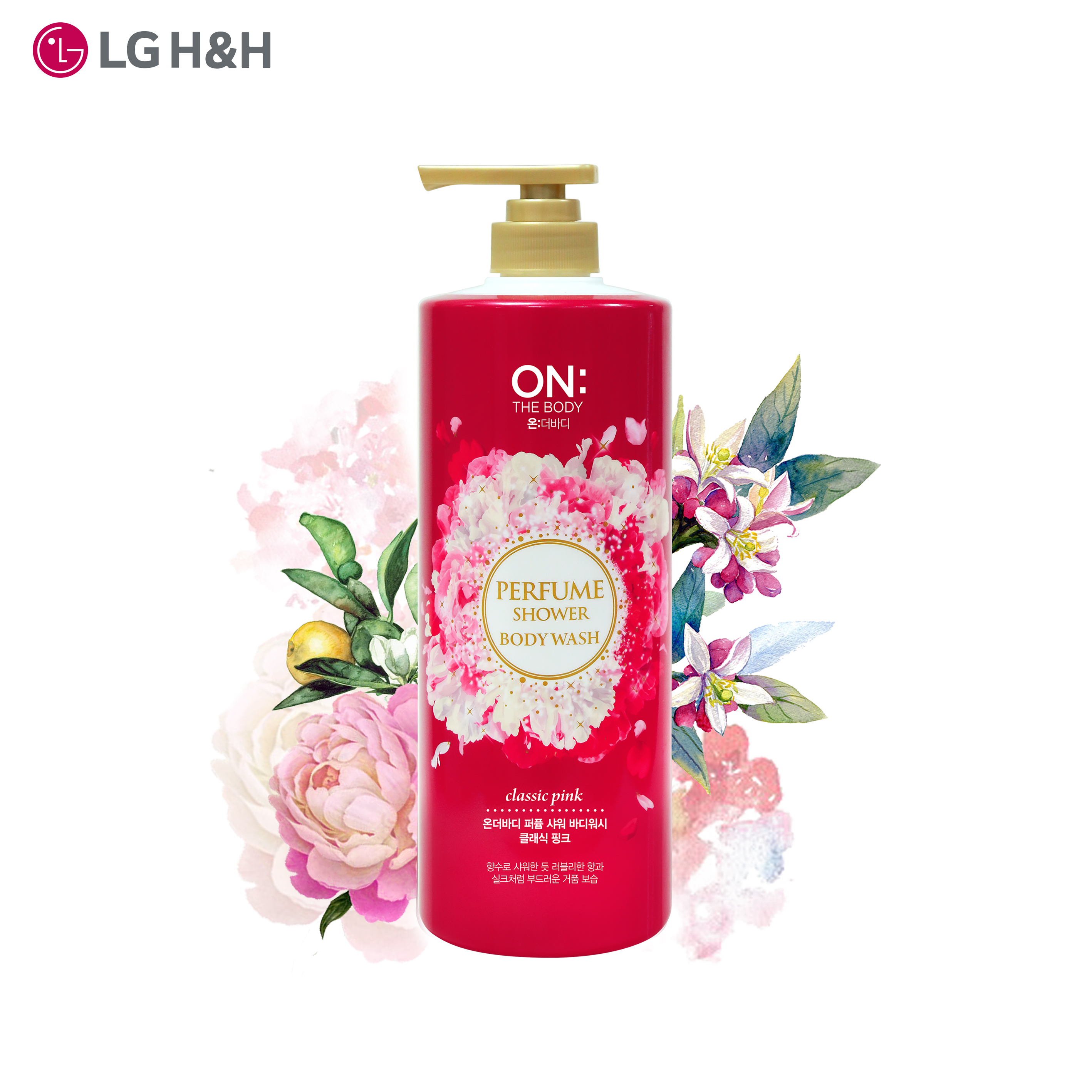 Sữa tắm dưỡng ẩm hương nước hoa On: The Body Perfume Classic Pink 1000g