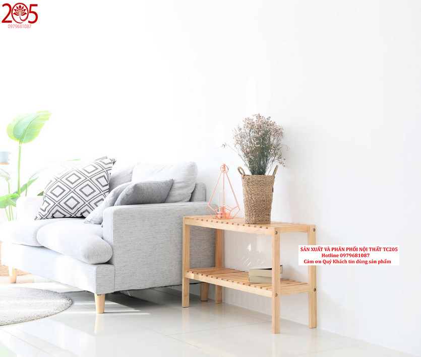 Kệ gỗ 2 tầng trang trí đa năng. Dài 80 rộng 26 cao 50cm.