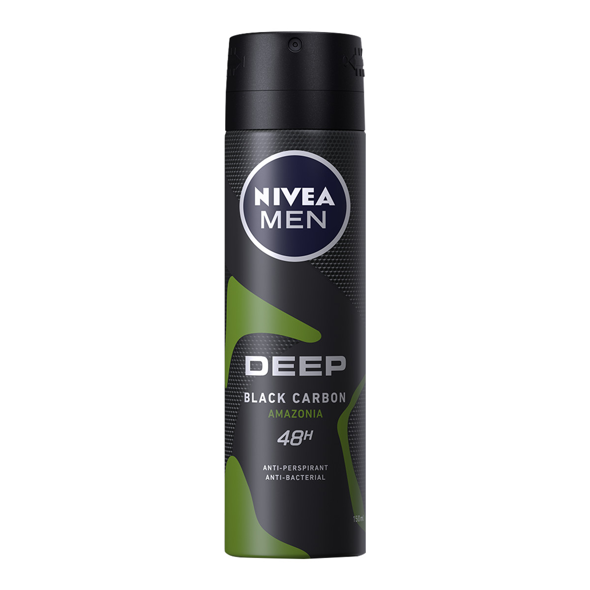 Xịt Ngăn Mùi Nivea Than Đen Hương Rừng Amazon - 85371 (150ml)