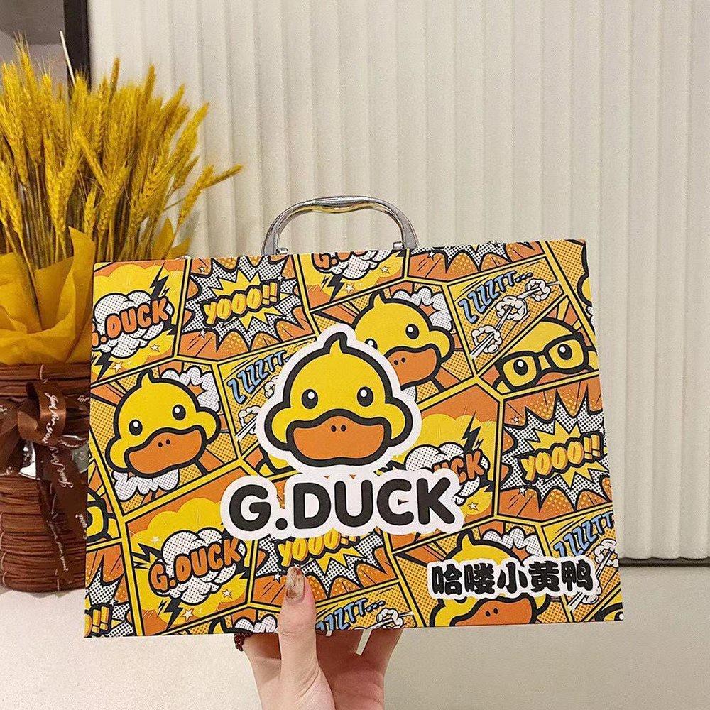 Hộp bút màu G-duck 67 chi tiết hình vịt vàng, Vali màu cho bé tập tô thỏa sức sáng tạo