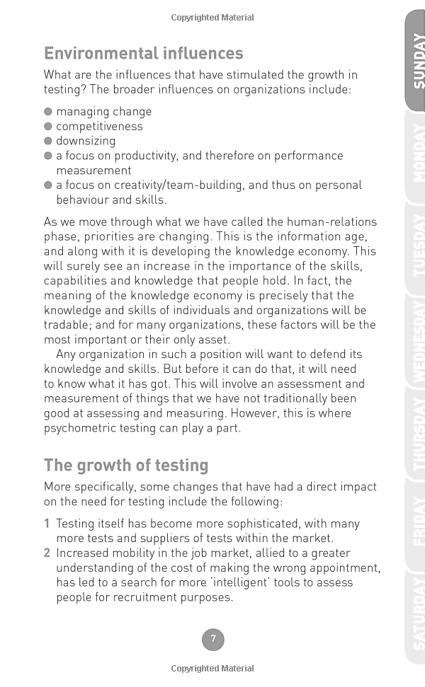 Successful Psychometric Testing in a Week: Teach Yourself : Using Psychometric Tests in Seven Simple Steps