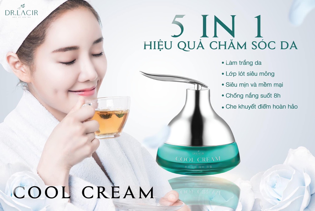 [[ Kem Làm Trắng - 5 Trong 1 ]] - DR. LACIR - Làm Trắng Và Chống Nắng Ban Ngày, Trang Điểm, Makeup, Che Khuyết Điểm - Hàng Chính Hãng Hàn Quốc