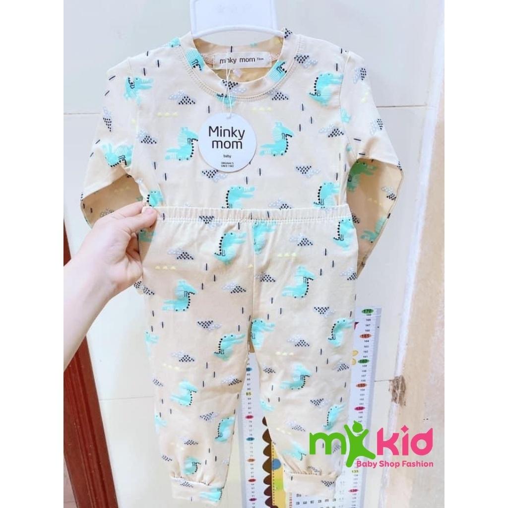 Bộ Thu Đông Cho Bé Bộ Minky Mom Dài Tay Cho Bé Trai Bé Gái Chất Cotton Cao Cấp Co Giãn Thấm Hút Mồ Hôi Tốt