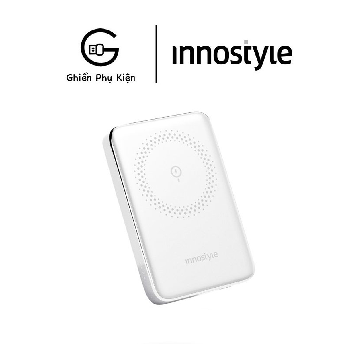 Sạc Dự Phòng Hít Từ Tính INNOSTYLE Powermag Slim 15W (Wireless) PD/QC3.0 20W 10000Mah - Hàng Chính Hãng