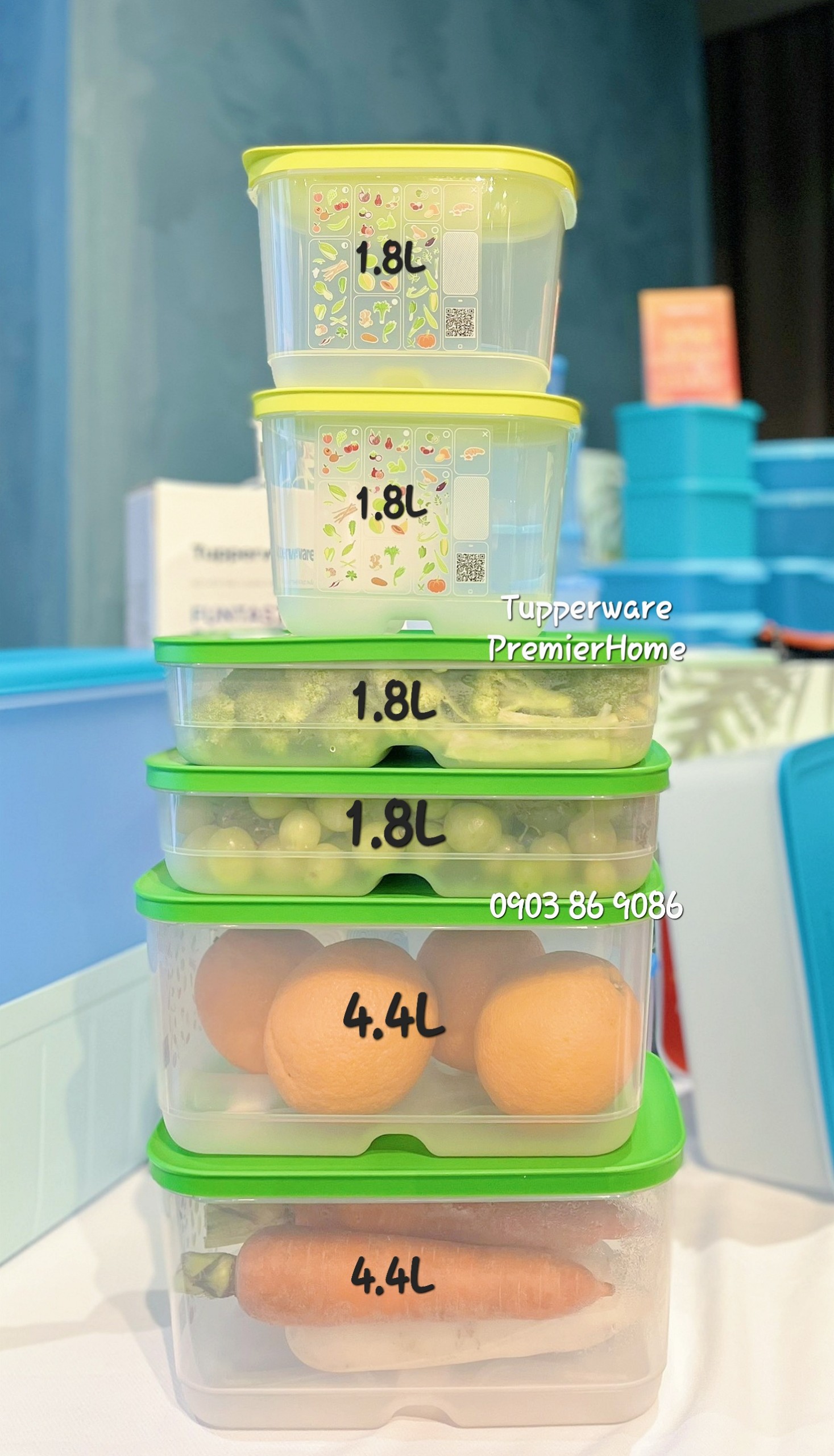 BỘ HỘP TRỮ MÁT CÓ NÚT HÔ HẤP Tupperware VENTSMART 6 – NHÃN APAC