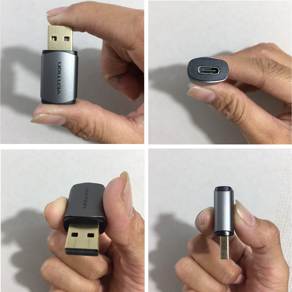 Card âm thanh / usb âm thanh chuyển cổng Usb sang các cổng Type-C Vention CDMH0 - Hàng chính hãng