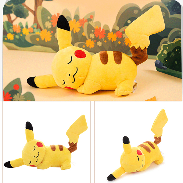 Gấu Bông Pikachu Ngủ Say (25 Cm) Gb118 (Tặng 1 Đèn Led 8 Bóng Siêu Sáng Cắm Cổng Usb)