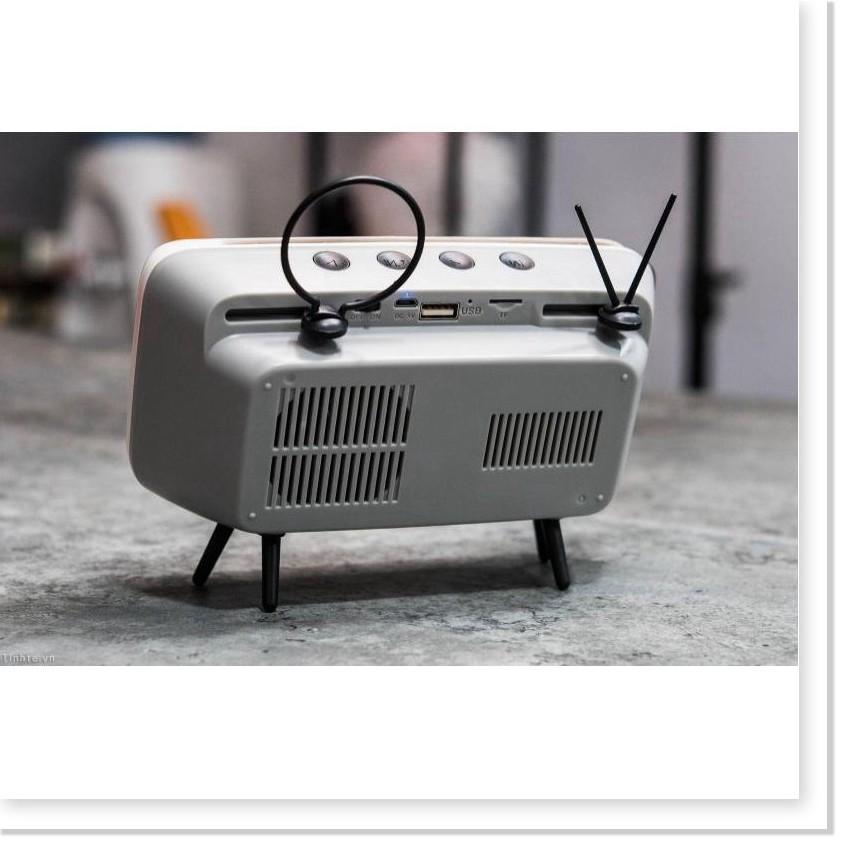 Bộ Loa Bluetooth mô hình TV trắng đen thời bao cấp