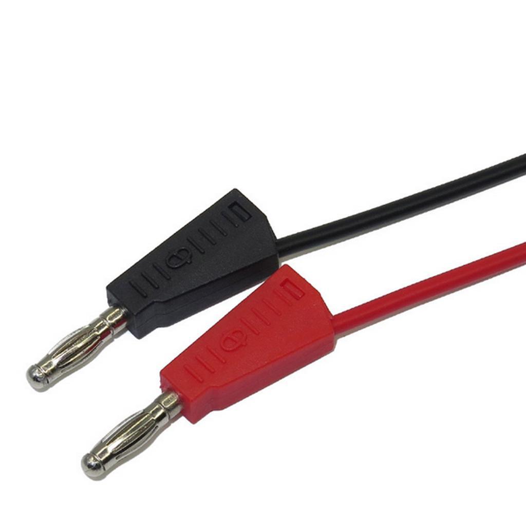 4 Pieces Banana to Banana Plug Test Lead Set, 4mm Stackable Banana Plug Wire Soft Silicone Test Cable Lead for Multimeter
