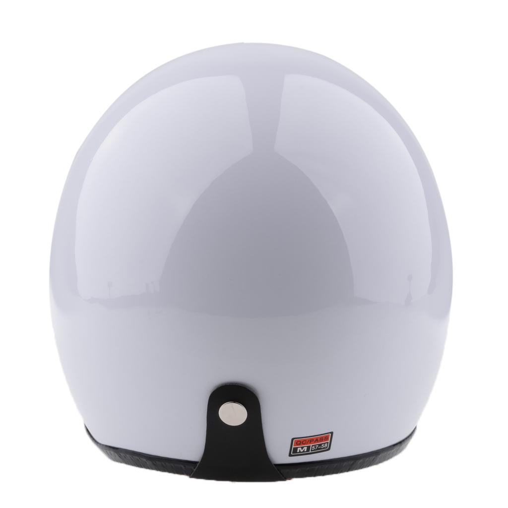 Interphone Bluetooth Headset+Bright White Motorcycle 3/4 Open Face Helmet M