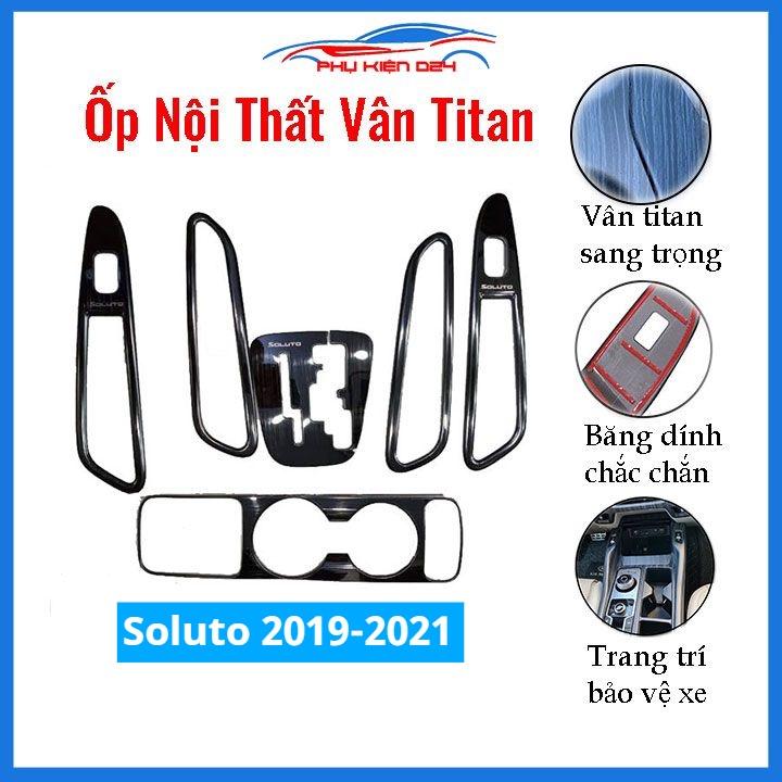 Ốp nội thất Soluto 2019-2020-2021 vân Titan bảo vệ chống xước và làm đẹp xe