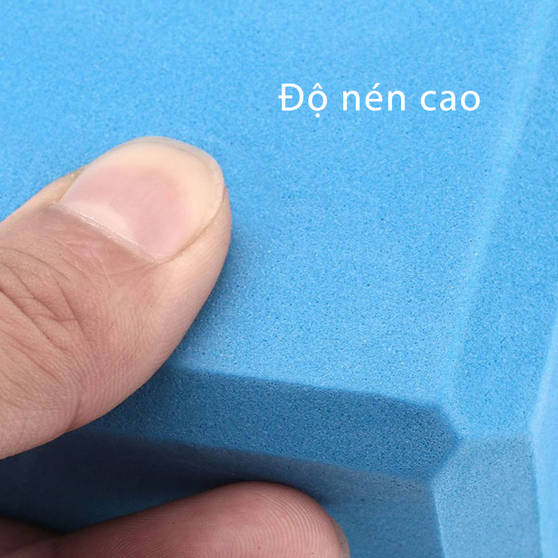 Combo 3 Dụng Cụ Hỗ Trợ Tập Yoga - YOGA QG: 2 Gạch Tập Yoga Trơn, Không Họa Tiết + 1 Dây Đai Tập Yoga Sợi Cotton
