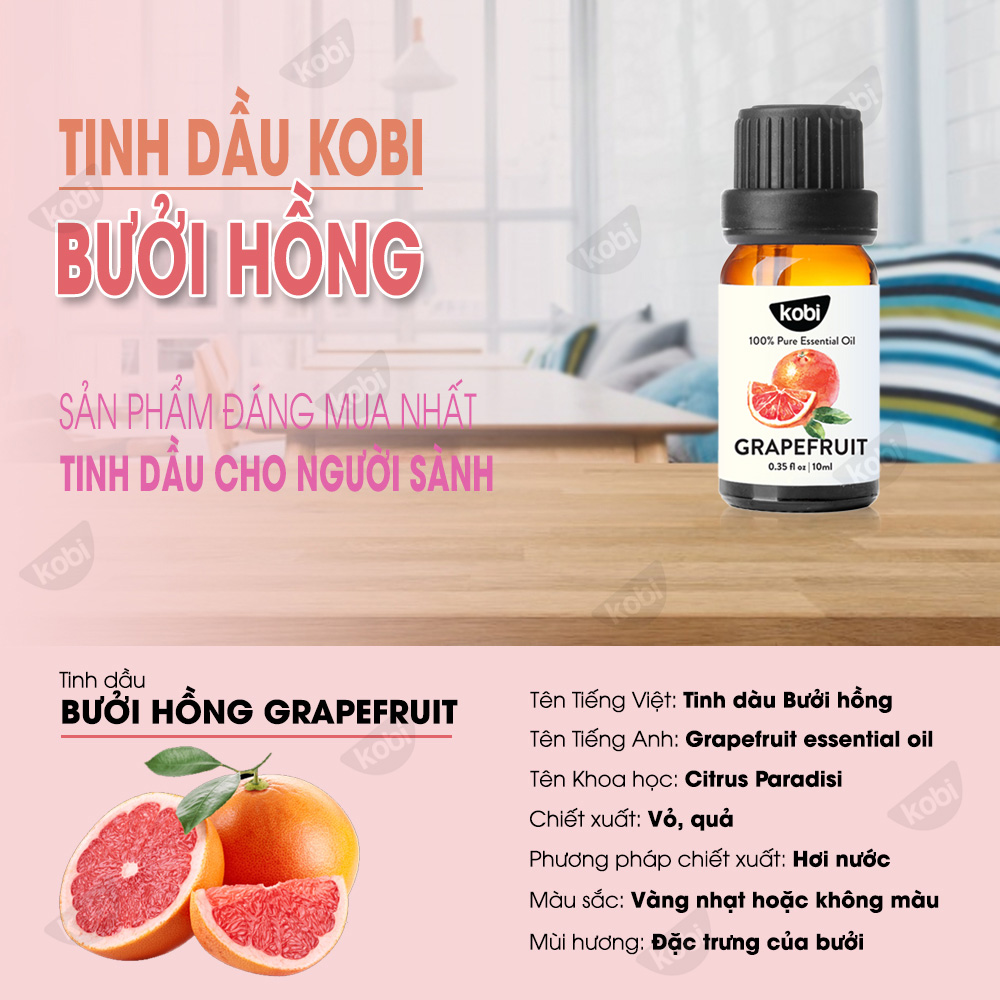 Combo 3 Tinh Dầu Xông Phòng Kobi: Tinh Dầu Sả Chanh + Tinh Dầu Hương Thảo + Tinh Dầu Bưởi - Tinh Dầu Thiên Nhiên Nguyên Chất, Tốt Cho Bé Sơ Sinh, Giúp Giữ Ấm Cơ Thể, Phòng Ngừa Bệnh Hô Hấp Hiệu Quả