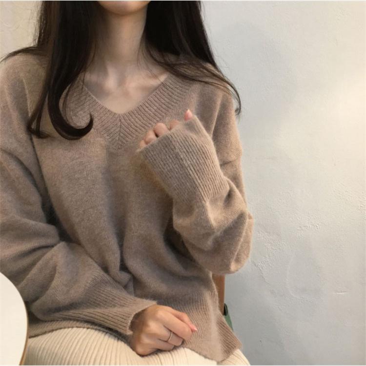 Hàng Sẵn_ Áo len cashmere mềm mại màu sắc ngọt ngào Hadu shop