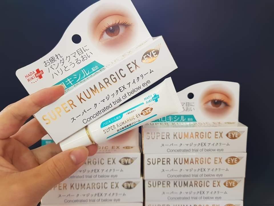 Kem trị thâm quầng mắt, bọng măt, mờ nếp nhăn Colagen Super Kumagic EX Nhật Bản 20g