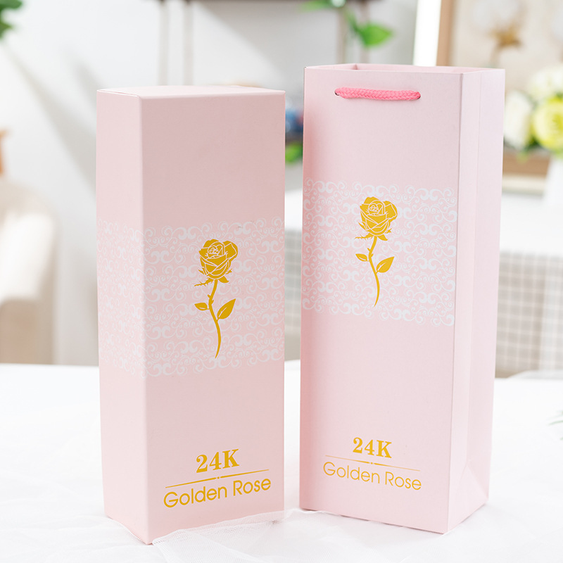 Quà Valentine, Quà 8/3 Tặng Vợ, Quà Sinh Nhật Ý Nghĩa Tặng Bạn Gái - Hoa Hồng Galaxy Phát Sáng Golden Rose Có Đèn Led Đế Love Kèm Gấu Bông Nhỏ Và Thiệp Chúc Mừng (New Version)