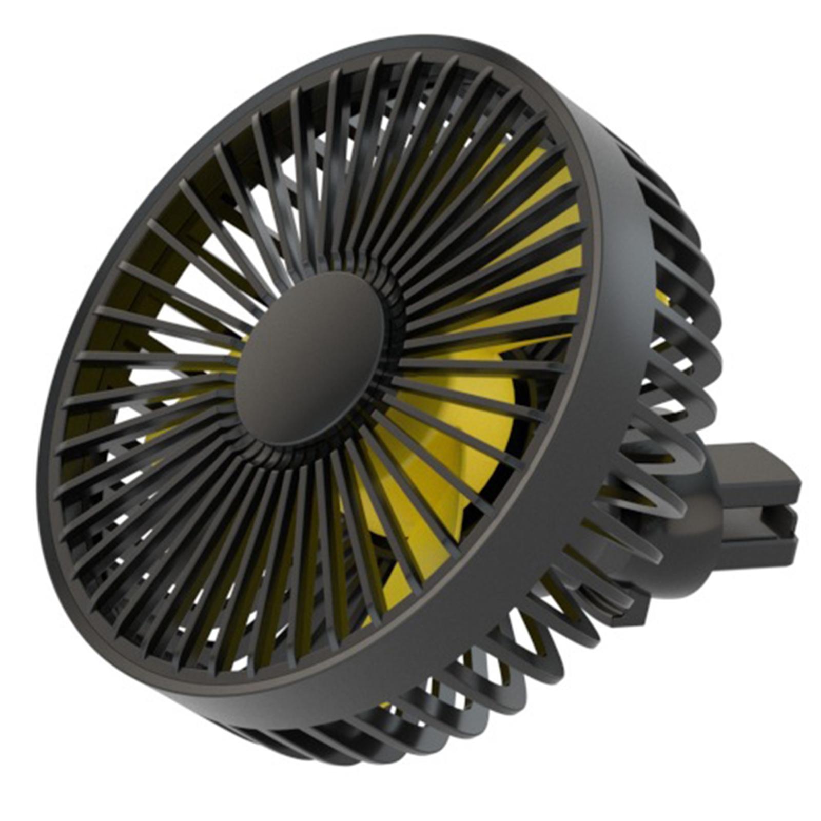 Car USB Clamp Fan Clip On Air Conditioner Cooling Fan for RV SUV