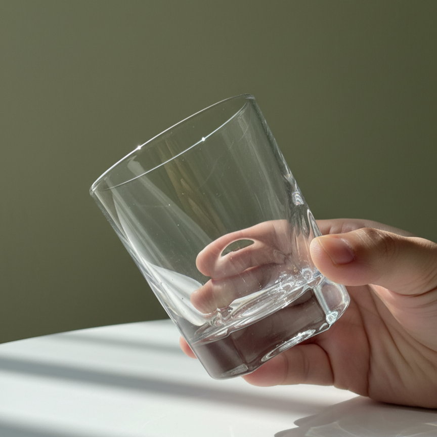 Ly Thủy Tinh Whisky - Indented Base | 270ml | [LYNOIR_LY051