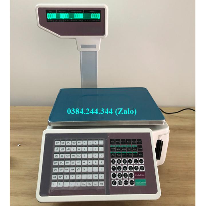 Cân điện tử tính tiền in tem mã vạch siêu thị TMA 30Kg, tặng kèm 3 cuộn giấy in tem dán