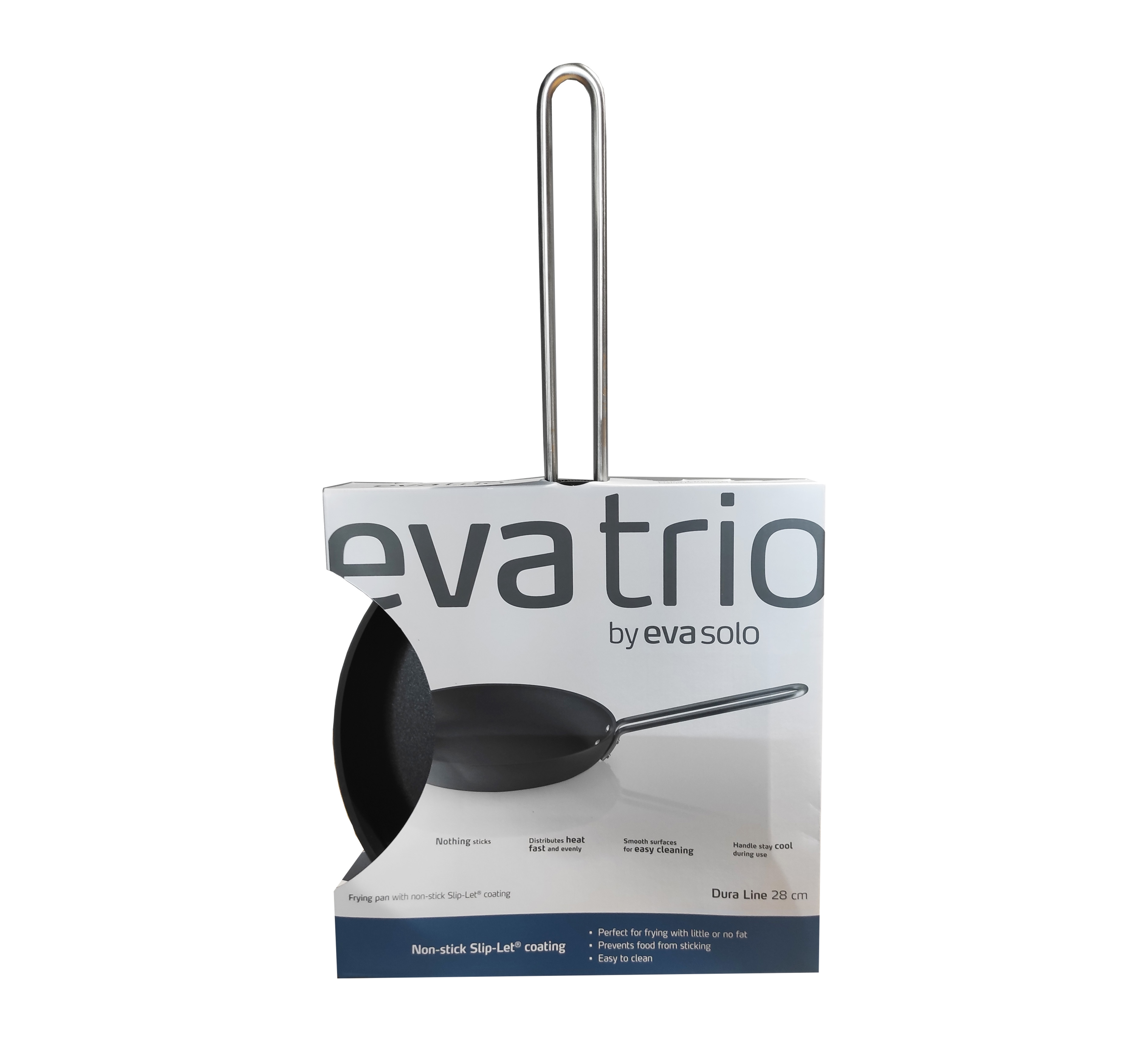 Chảo 28cm, dòng Dura Line. Nhãn Eva Trio