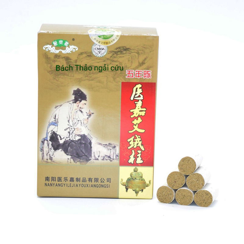 Hộp 108 viên ngải đoạn cao cấp 10 năm.Ngải nhung nguyên chất dùng hơ đốt cứu ngải trong châm cứu, các dụng cụ đông y