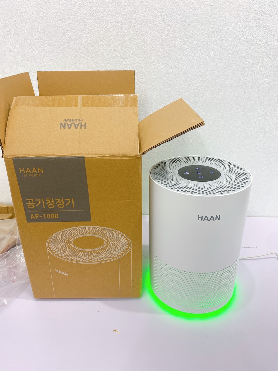 Máy lọc không khí HAAN Hàn Quốc AP-1000 - Màng lọc Hepta H13 cảm biến bụi mịn - Hàng chính hãng