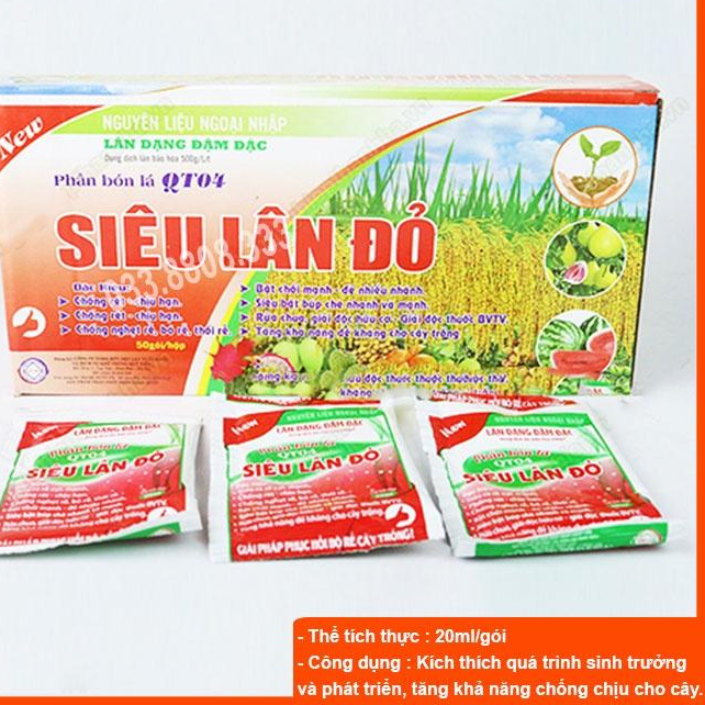 10 Gói Phân bón siêu lân đỏ cho cây kích rễ nhanh, siêu ra hoa