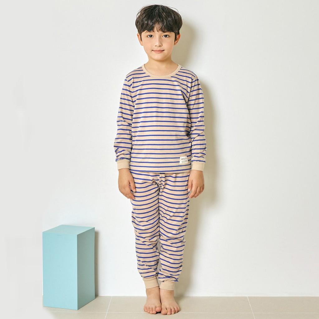 Bộ đồ dài tay mặc nhà cotton mịn cho bé trai U1005 - Unifriend Hàn Quốc, Cotton Organic