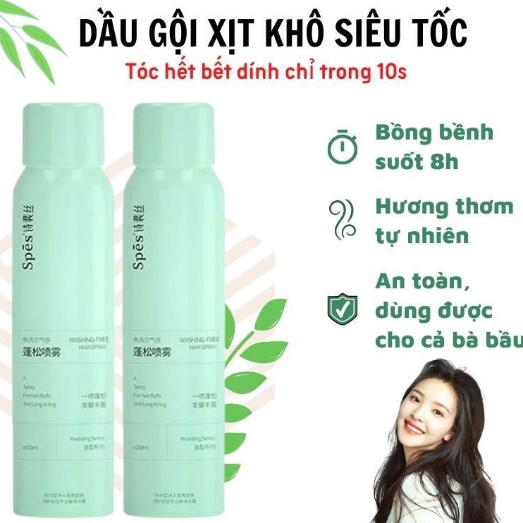 Dầu gội khô nội địa trung dạng xịt 150ml