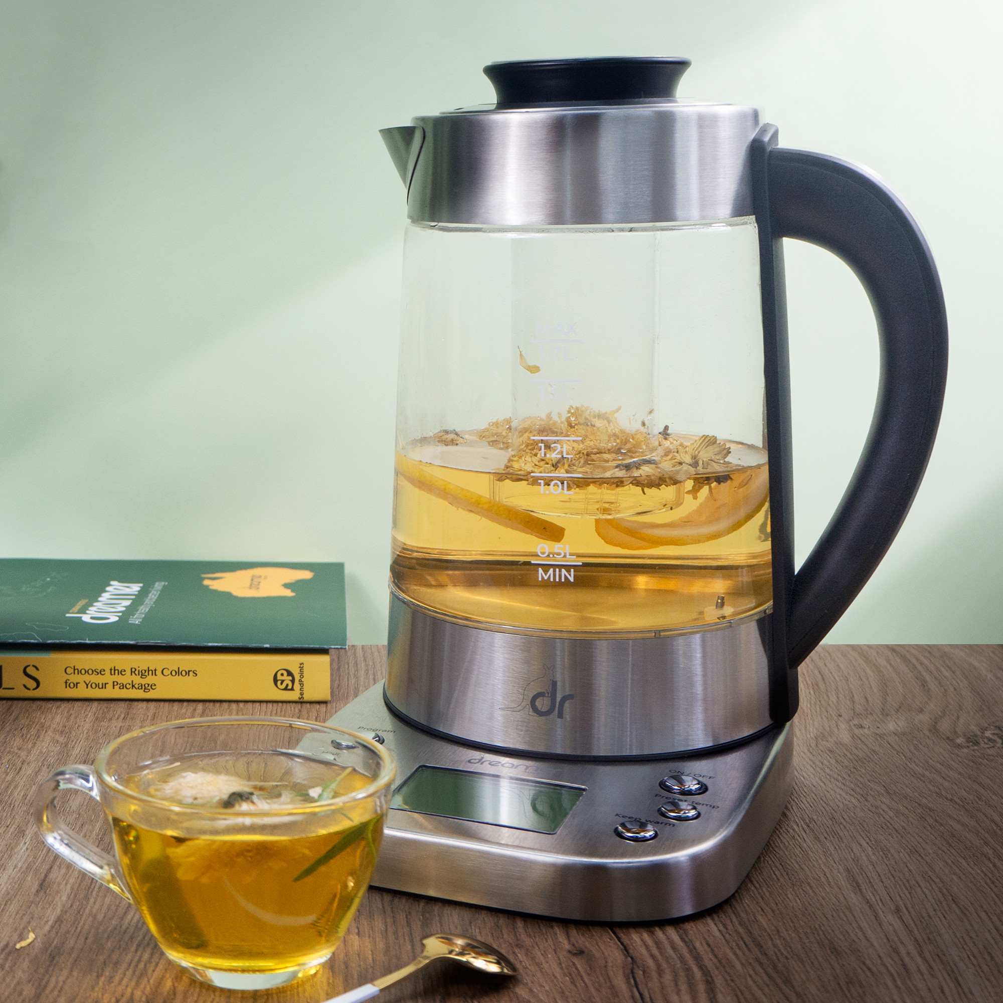 Bình đun nước thông minh, pha sữa, lọc trà Dreamer SMART KETTLE DK-S17D/W hàng chính hãng