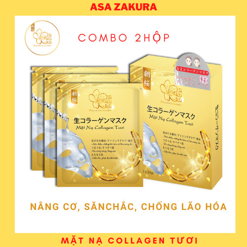 COMBO 2 HỘP MẶT NẠ COLLAGEN TƯƠI