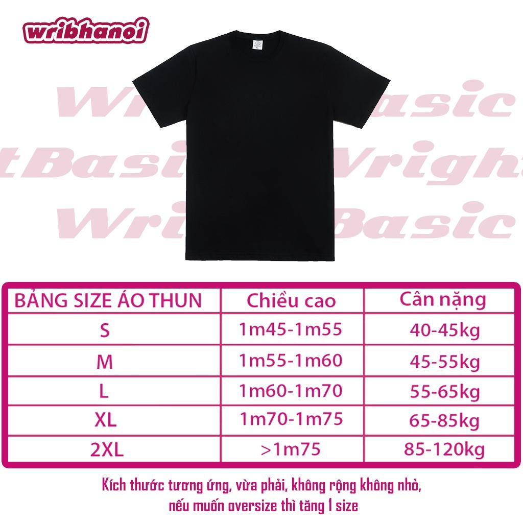 Áo thun đen wrib 2022 wright basic right here đơn giản