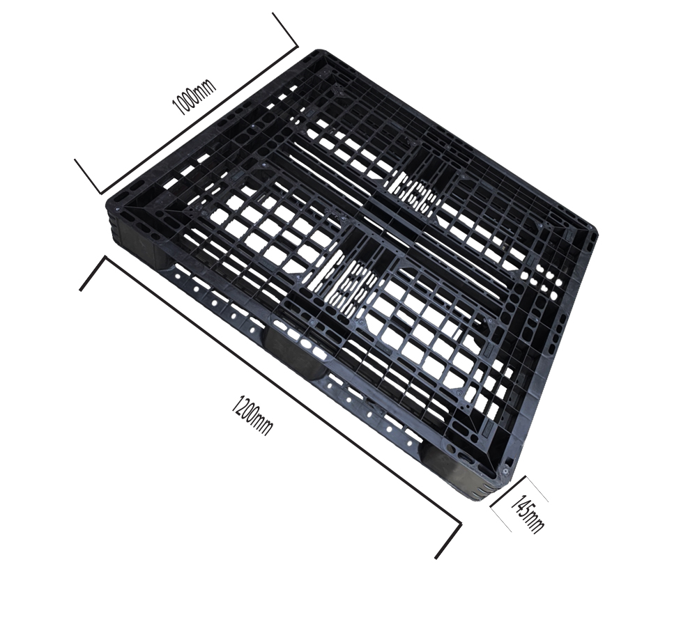 Pallet nhựa 1200x1000x145 đen