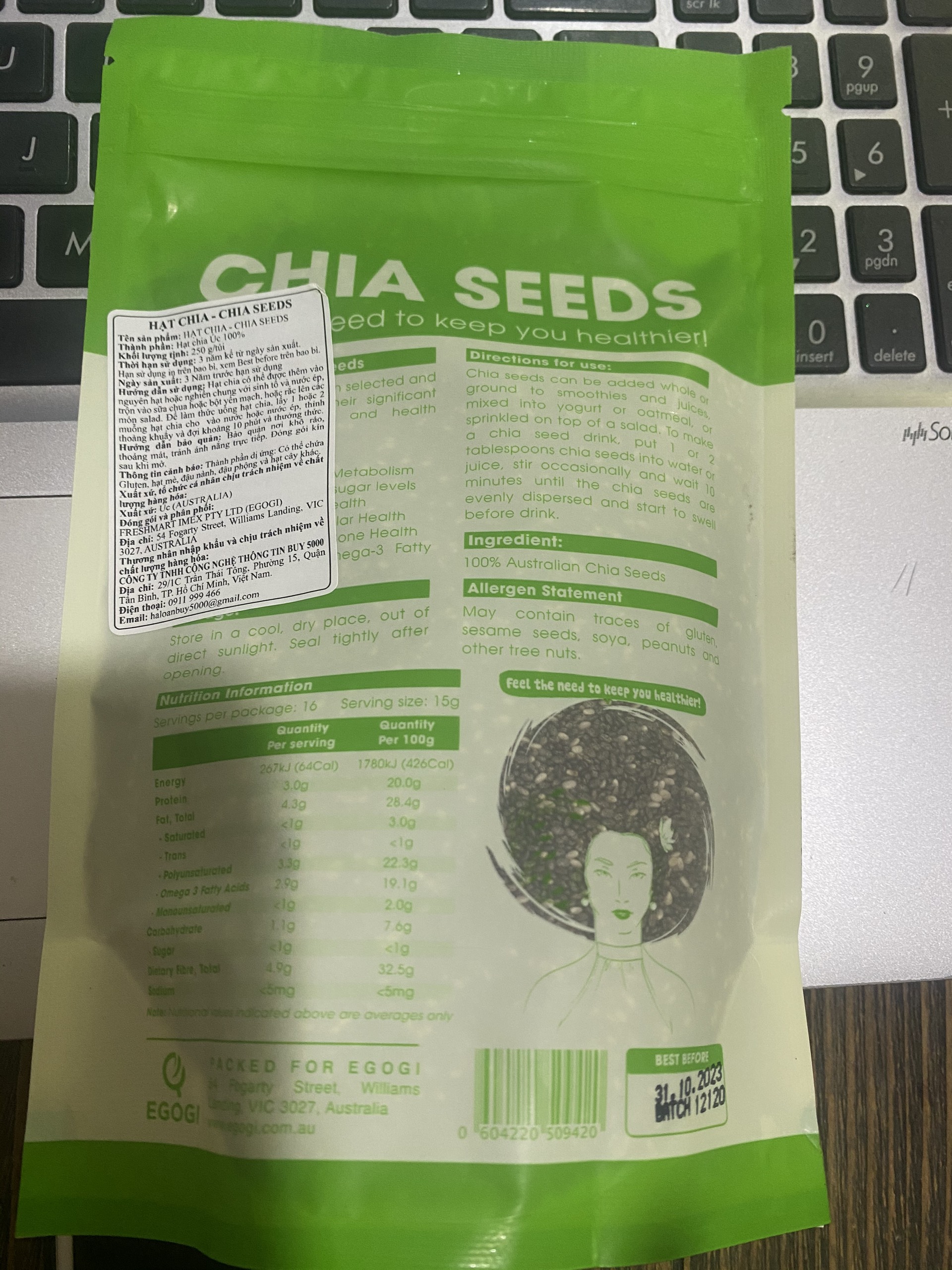 HAT CHIA ÚC - CHIA SEEDS