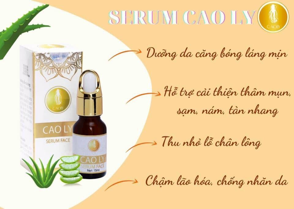 Serum Nám Cao Ly - Serum Dưỡng Trắng, Mờ Thâm Nám, Tàn Nhang, Ngừa Lão Hoá