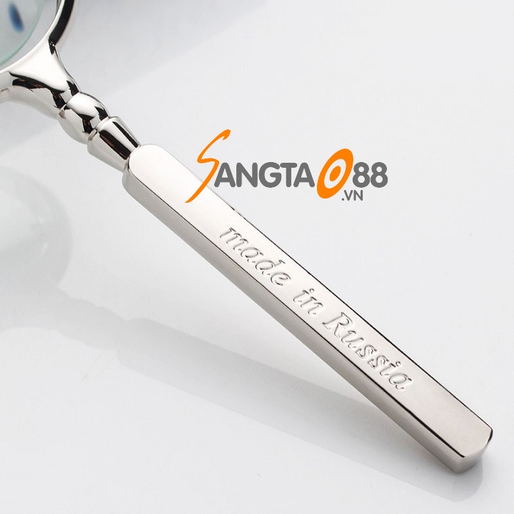 Kính lúp cầm tay 8X-60mm sang trọng, tinh tế - Tặng móc khóa tô vít đa năng 3in1