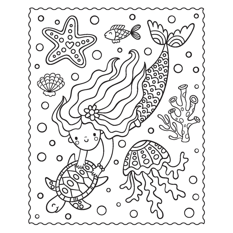 Sách Markerific - Activity Folder - Mermaid Metallics