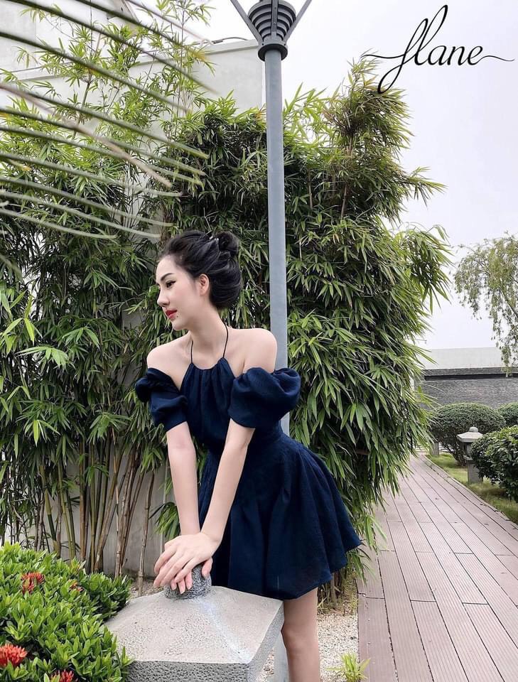 VÁY CỔ YẾM TAY BỒNG - hàng loại 1, 2 lớp