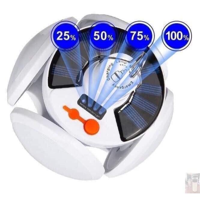 Bóng Đèn Led Tích Điện 5 Cánh Đèn Năng Lượng Mặt Trời Có Thể Đóng Mở