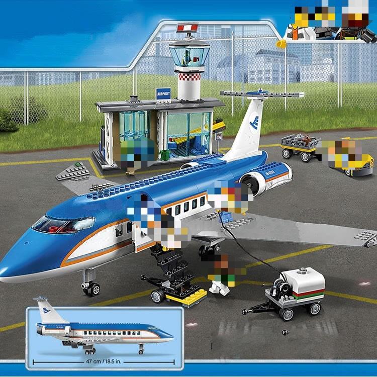 Đồ chơi Lắp Ráp Máy Bay Du Lịch và Trạm Vé, Lion King X19052 Transport Plane, Xếp hình thông minh
