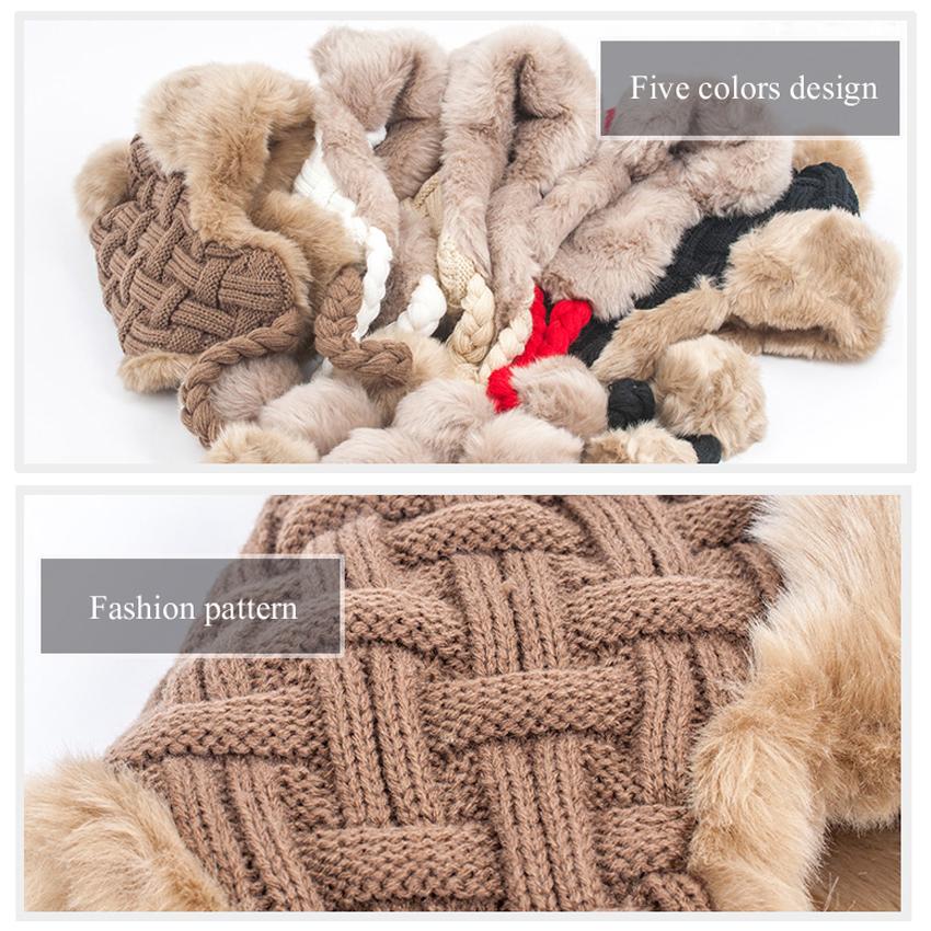Phụ Nữ Người Đánh Bẫy Nón Mùa Đông Ấm Giả Cáo Lông Máy Bay Ném Bom Nón Beanies Nga Ushanka Len Đan Pom Pom Earflaps Aviator Mũ Lưỡi Trai